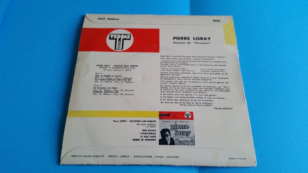 PIERRE LORAY CD et vinyles