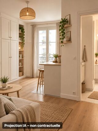 Vente Appartement Studio lumineux de 18,45 m² ? DPE C ? Jules Joffrin Paris 18