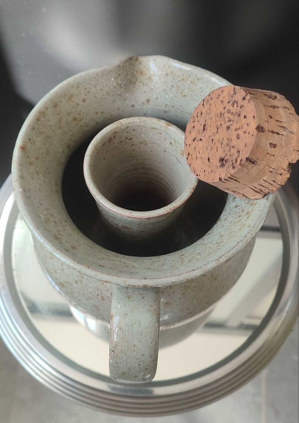 Pichet rafra&icirc;chissoir artisanal Poterie La Draille (Anduze) 