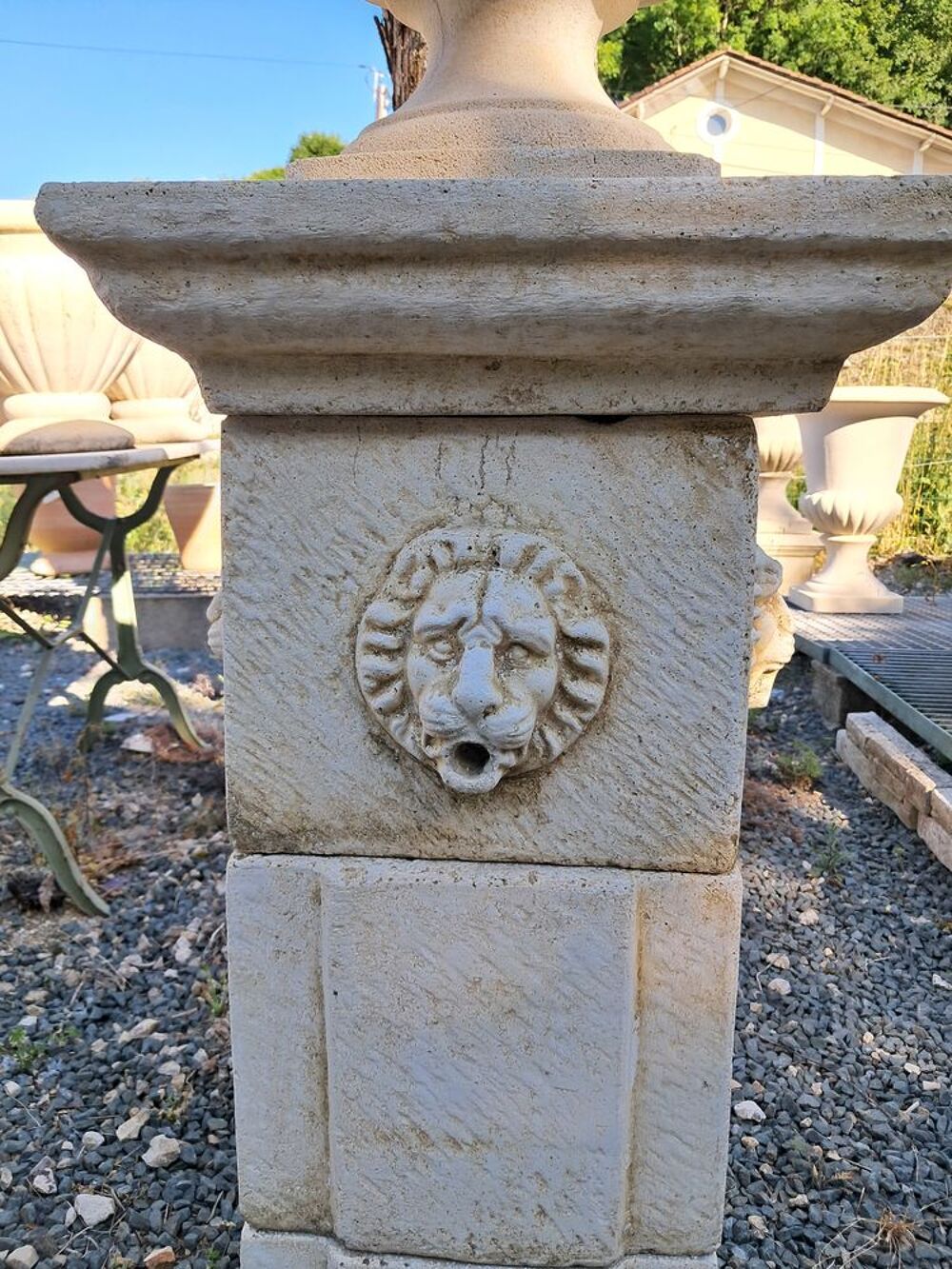 Base, socle en pierre reconstitu&eacute;e Décoration