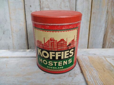 Ancienne Boite Publicitaire Café Koffies Hostens 55 Loches (37)