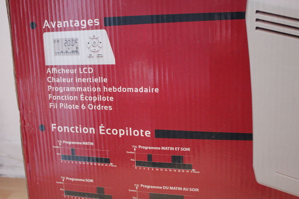 Radiateur &agrave; inertie fonte CARRERA Milo 1500w Electroménager