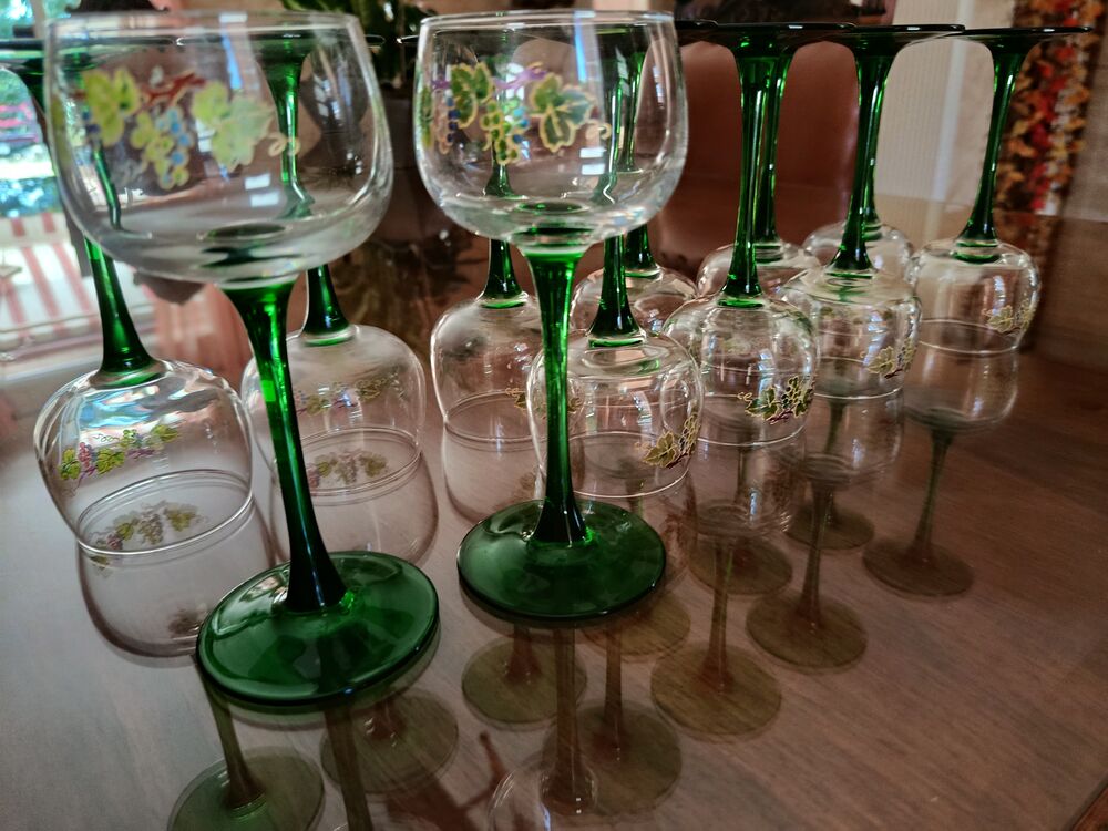 Verres &agrave; vin d'Alsace Décoration