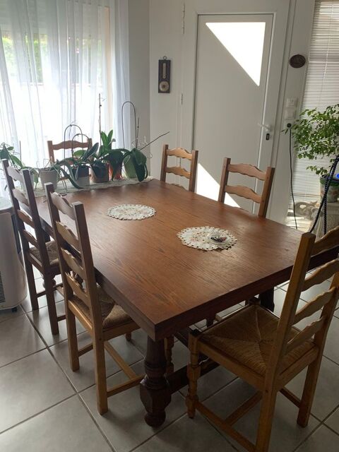 table salle à  manger transformable en billard et 6 chaises 300 Dax (40)
