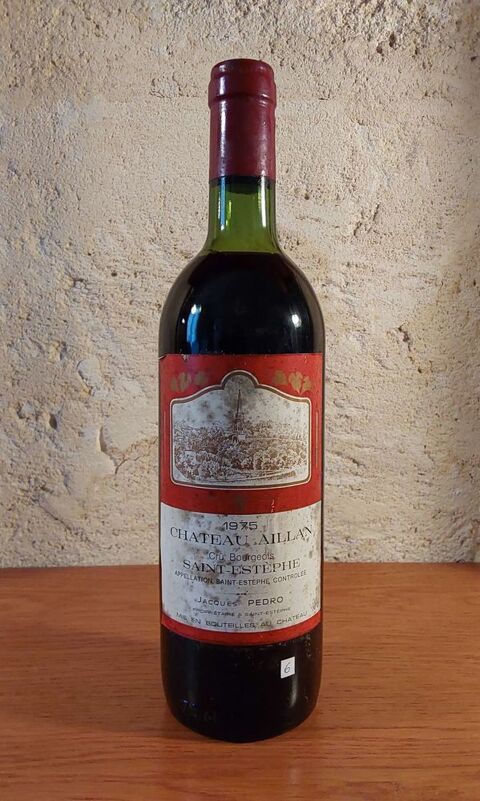 Vin Vieux mill�sime Ch�teau Aillan 1975, Saint Est�phe 34 Bordeaux (33)