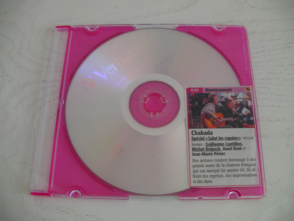 DVD CHABADA sp&eacute;cial "SALUT LES COPAINS" Photos/Video/TV