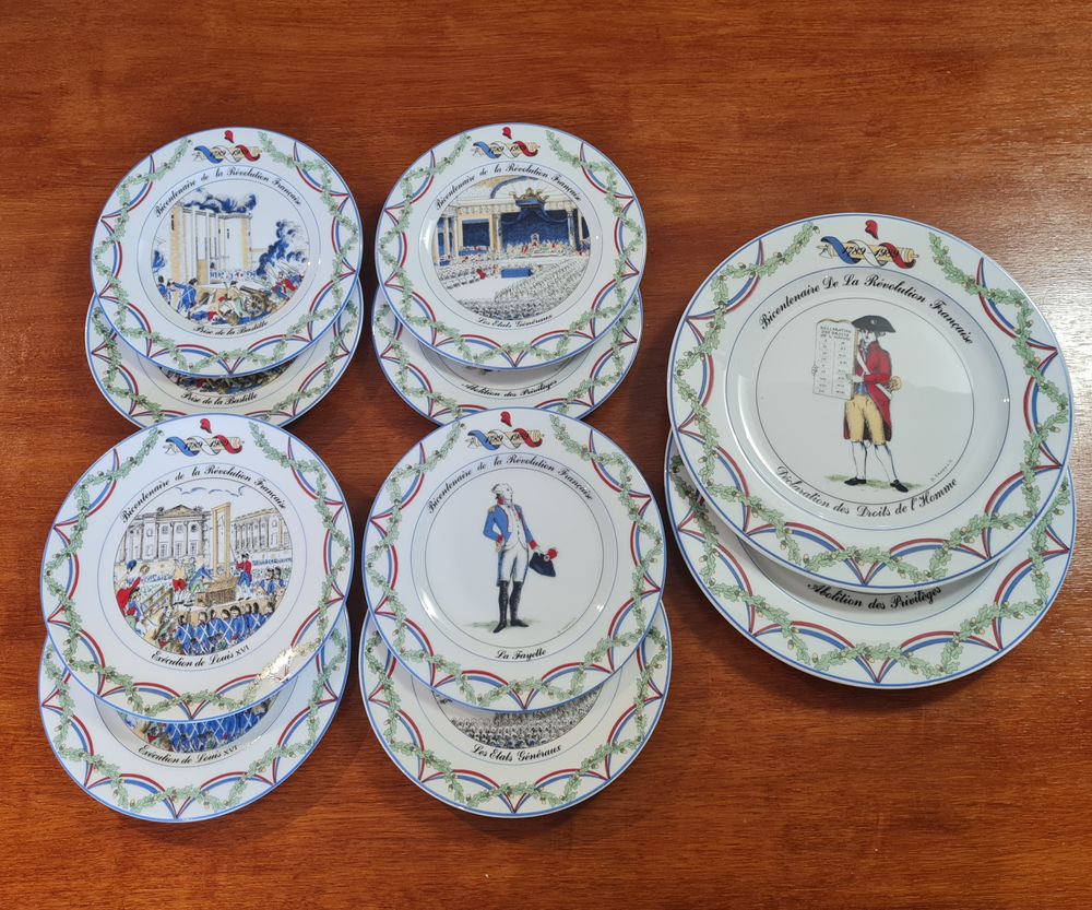 Edition limit&eacute;, Assiette Bicentenaire de la R&eacute;volution Fran&ccedil; 