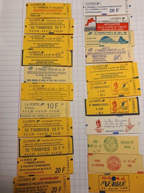 carnet de timbres collection 110 La Mulati�re (69)