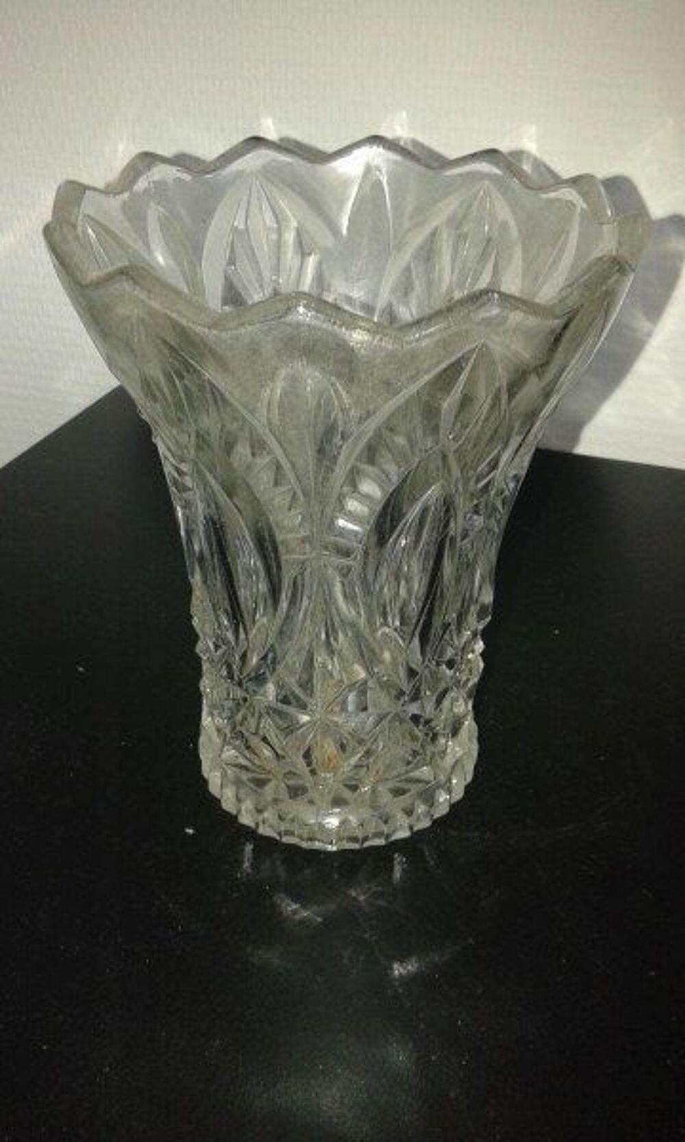 Vase ancien en cristal Décoration
