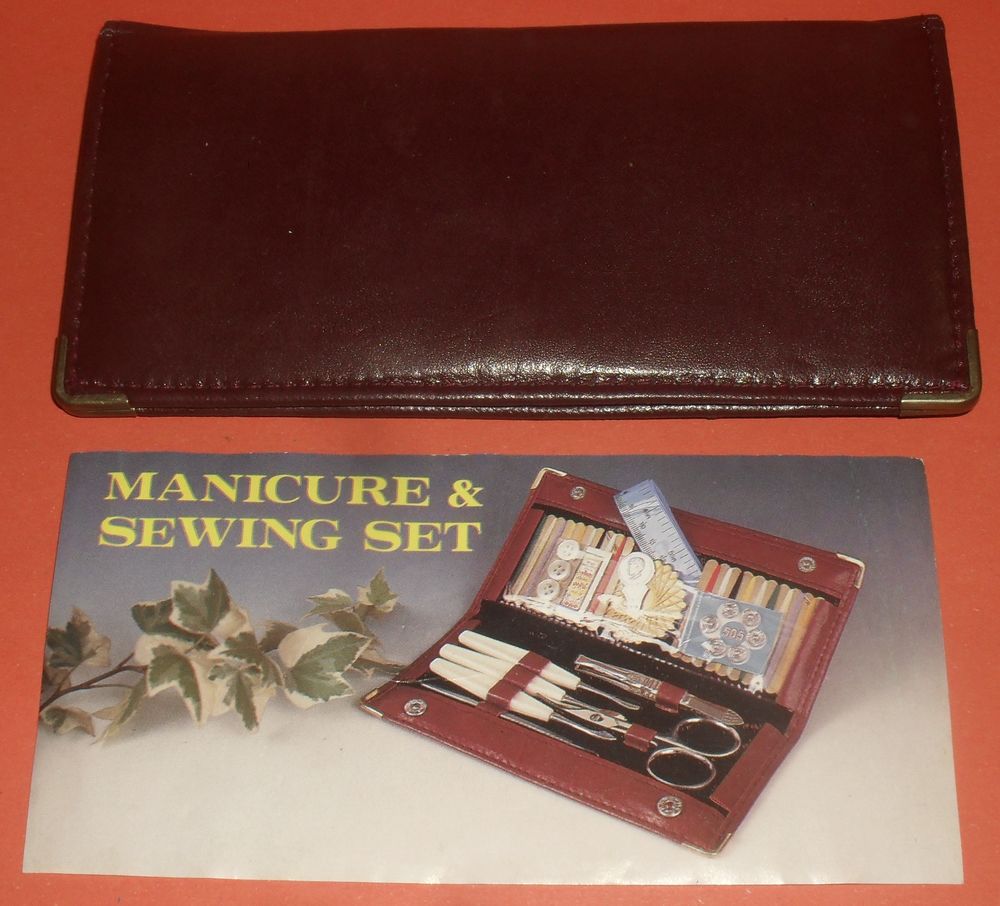 Trousse Manucure et Couture de voyage. Neuve Maroquinerie