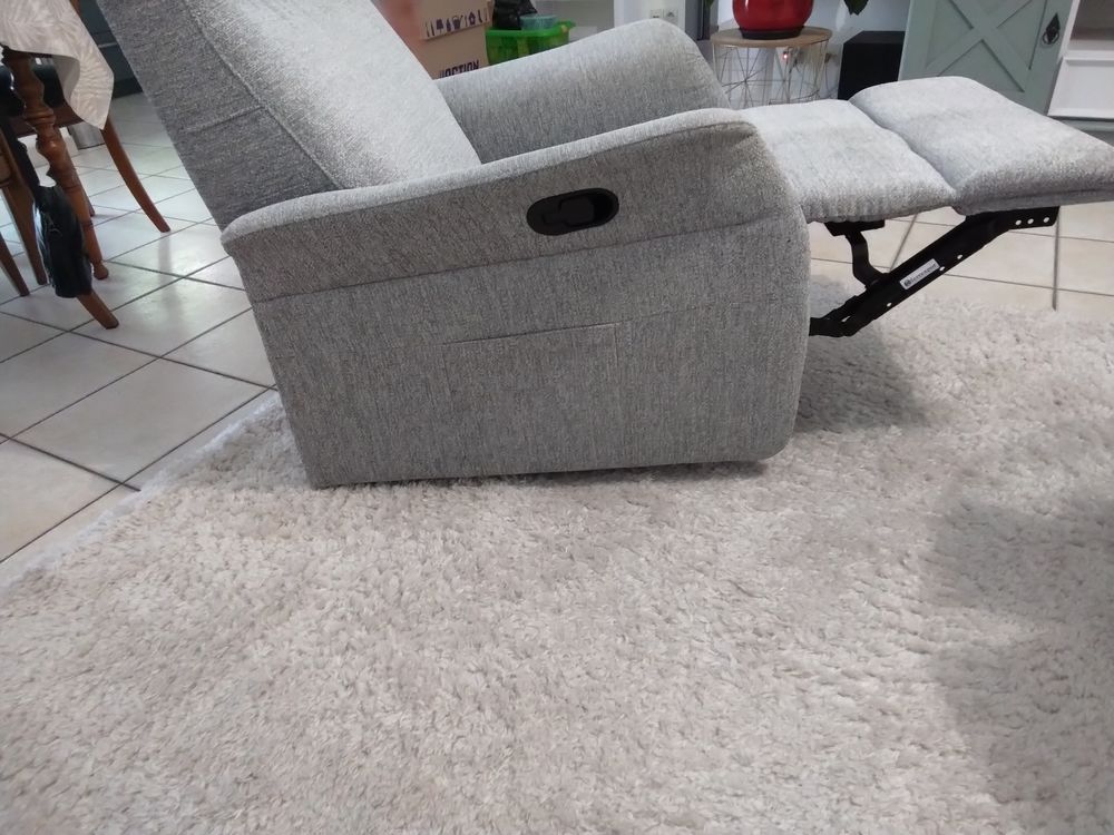 2 Fauteuil tissu gris Meubles