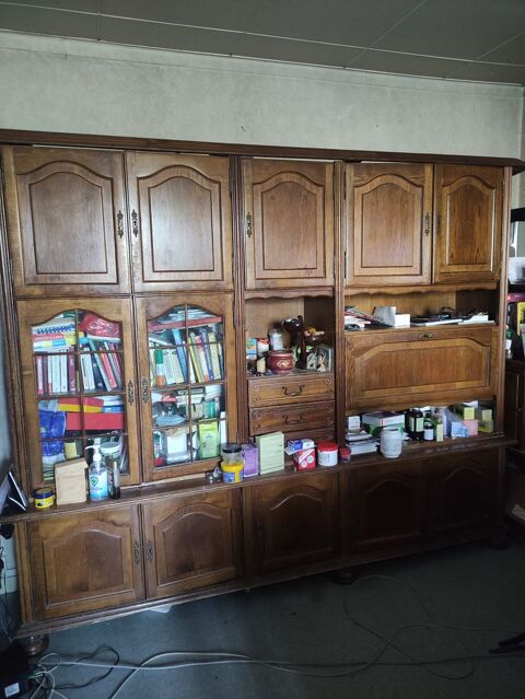 Grande armoire Bibliothèque en bois de chêne massif 0 Garges-lès-Gonesse (95)
