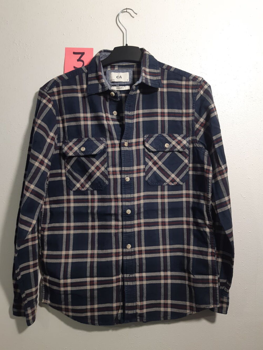 Chemise manches longues Homme Bleu - C&amp;A Vêtements