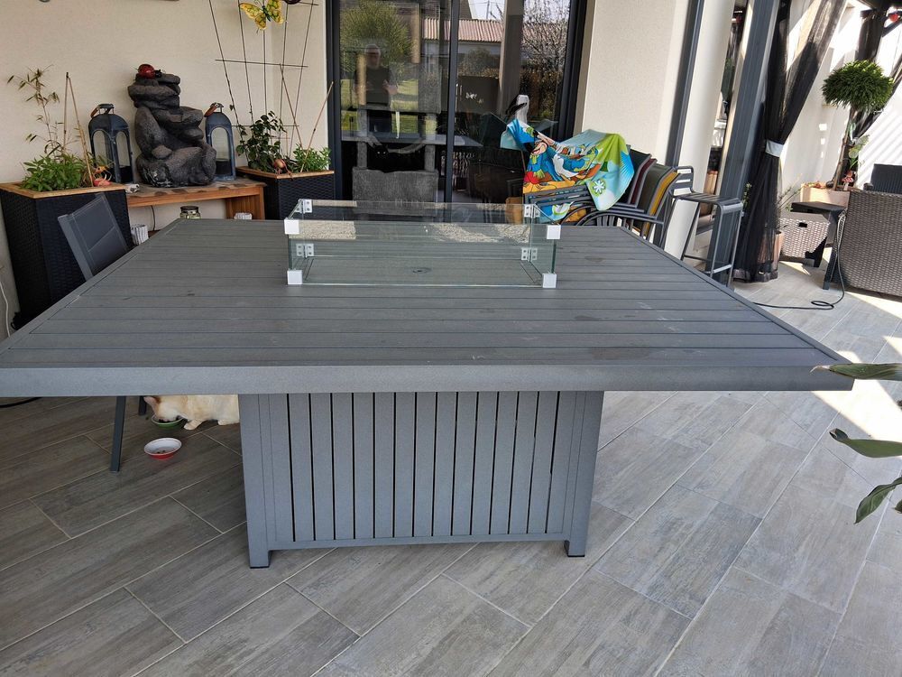 table repas ext&eacute;rieur Jardin