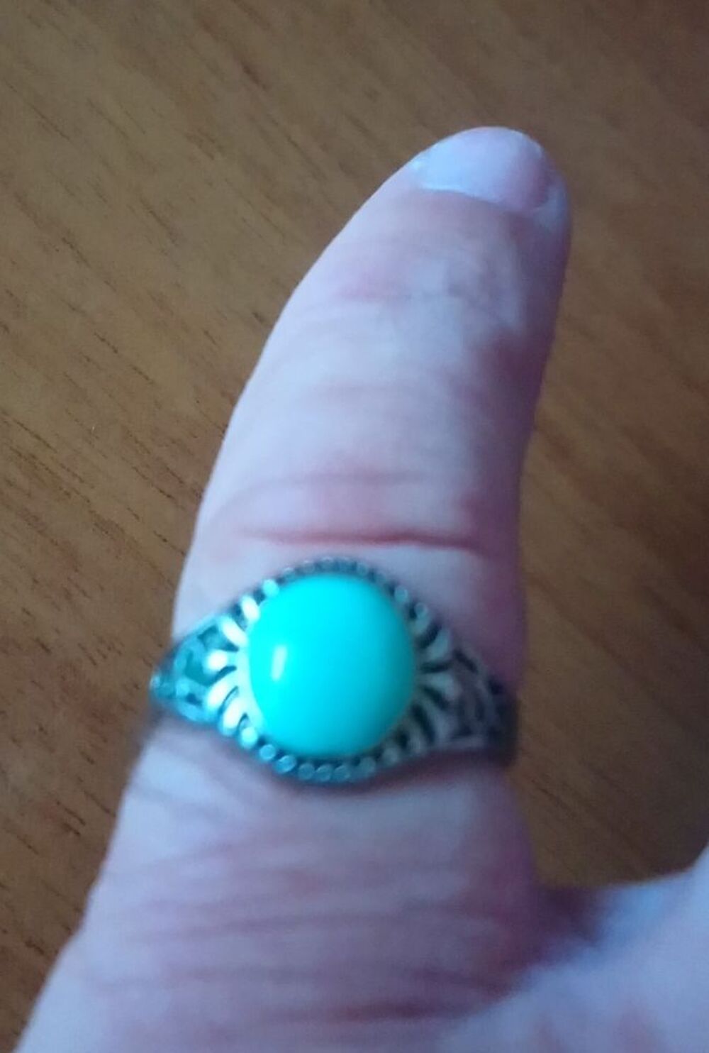 Bagues bleues turquoises Bijoux et montres