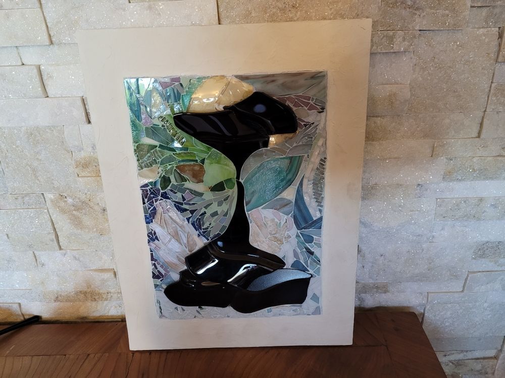 Tableau mosa&iuml;que D&eacute;gel Jo&euml;lle Talpin Décoration