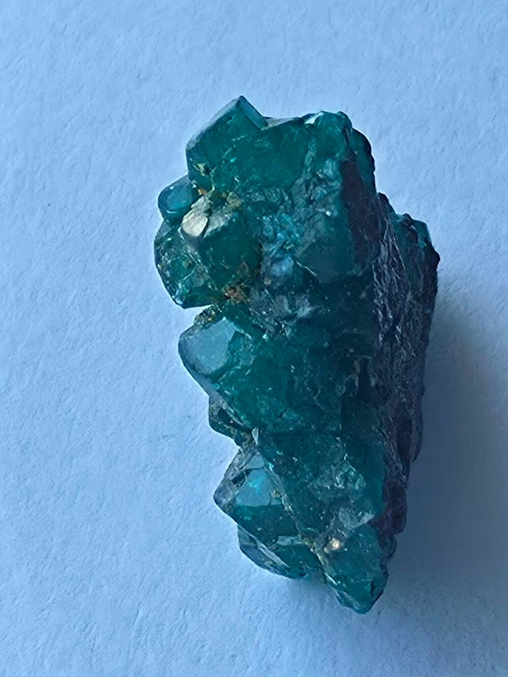 Cristaux de Dioptase Verte sur Gangue (Katanga, RDC)-5g 