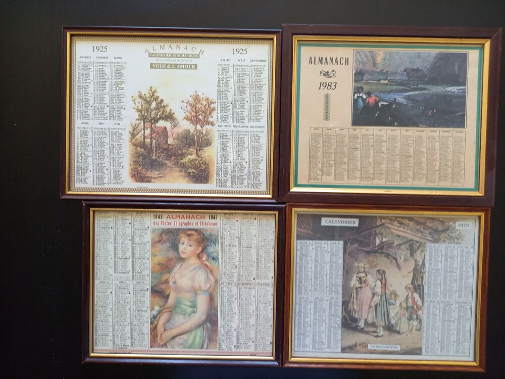 LOT 200 CALENDRIERS LA POSTE 