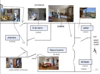  Appartement � vendre 2 pi�ces 40 m�