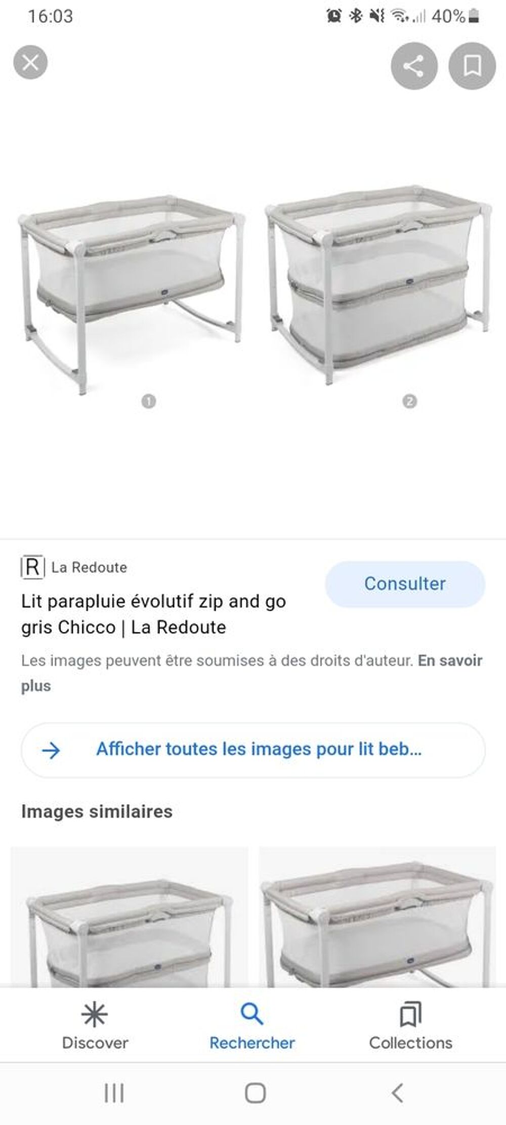 Lit b&eacute;b&eacute; Mobilier enfants