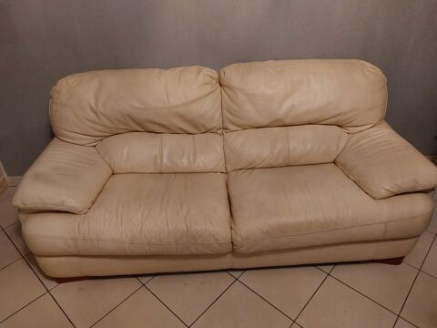 canap cuir 3 places 100 Cheptainville (91)