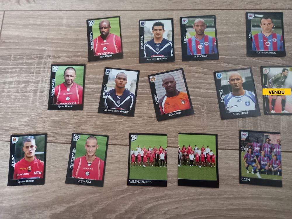 LOT DE 25 IMAGES PANINI FOOT 2008 