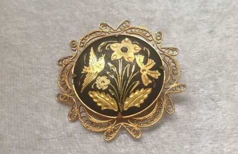 BROCHE DAMASCÈNE de TOLÈDE OISEAUX FLEURS Envoi Possible
17 Trégunc (29)