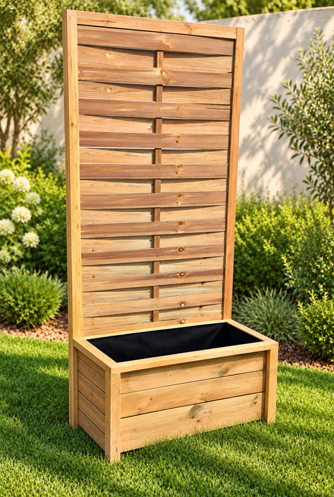 Jardinière en bois avec palissade 90 cm ? panneau 180 cm 85 Fleury-sur-Orne (14)