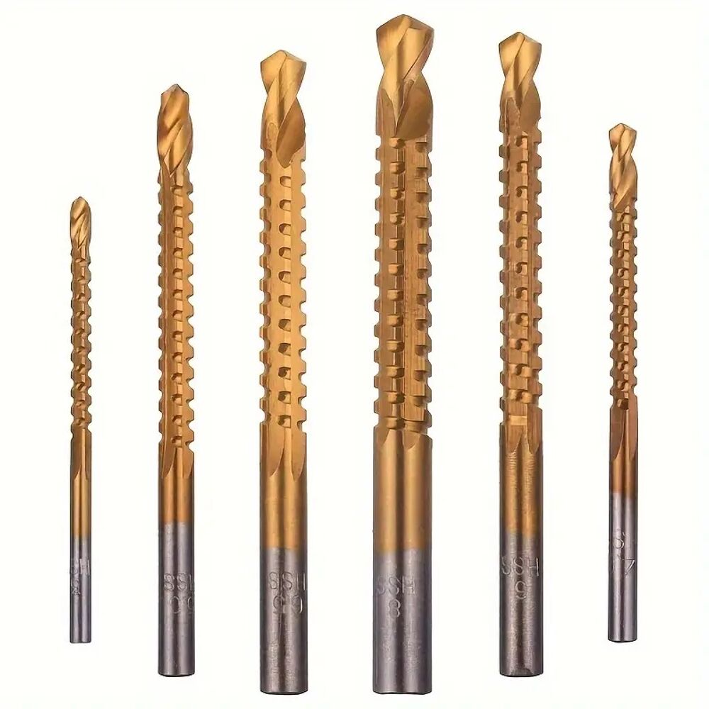 Jeu de 6 forets torsad&eacute;s Bricolage