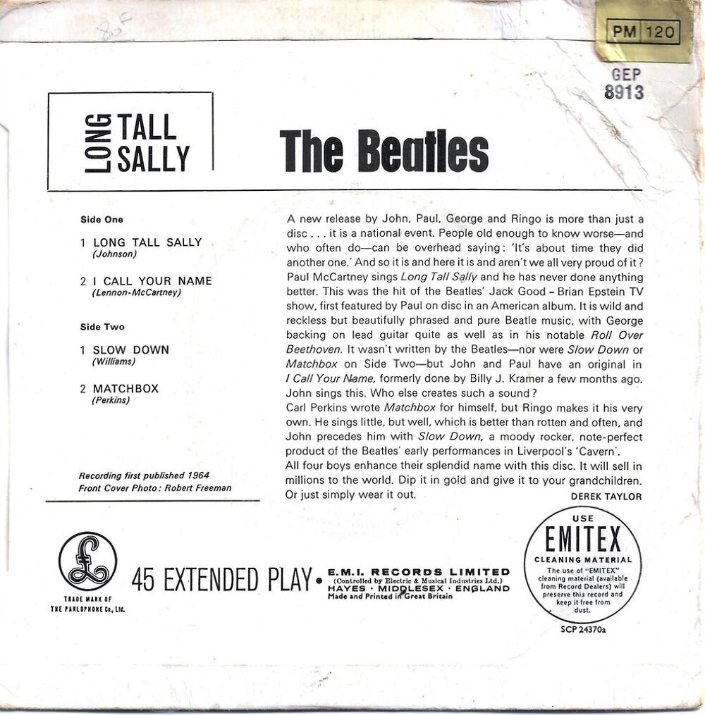 Beatles (the) "Long Tall Sally" CD et vinyles