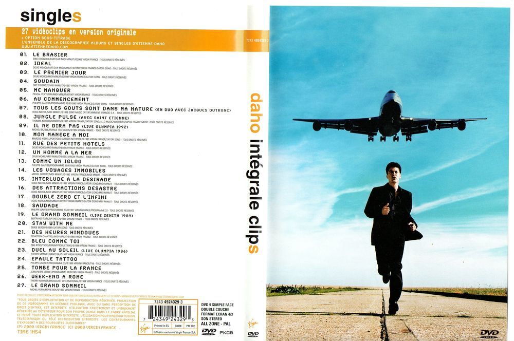 Etienne Daho - DVD L'int&eacute;grale des clips DVD et blu-ray