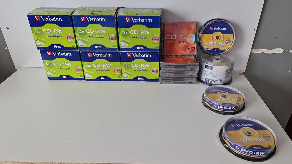 CD-RW Verbatim 120 pi&egrave;ces + 30 Pi&egrave;ce DVD Vierges DVD et blu-ray