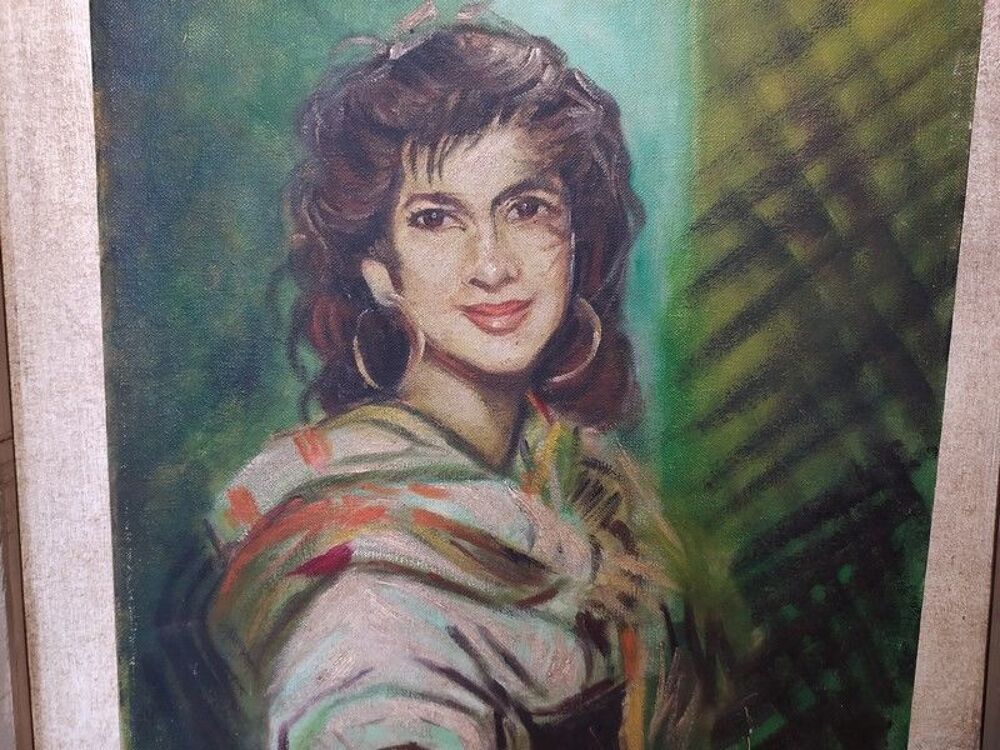 Tableau Portrait F&eacute;minin Style Hispanique Dcoration
