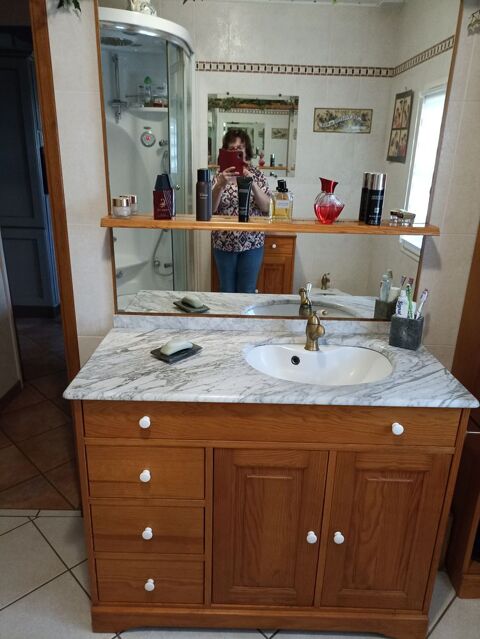  Beaux meubles de salle de bain en bois massif en bon tat 400 Montgaillard (40)