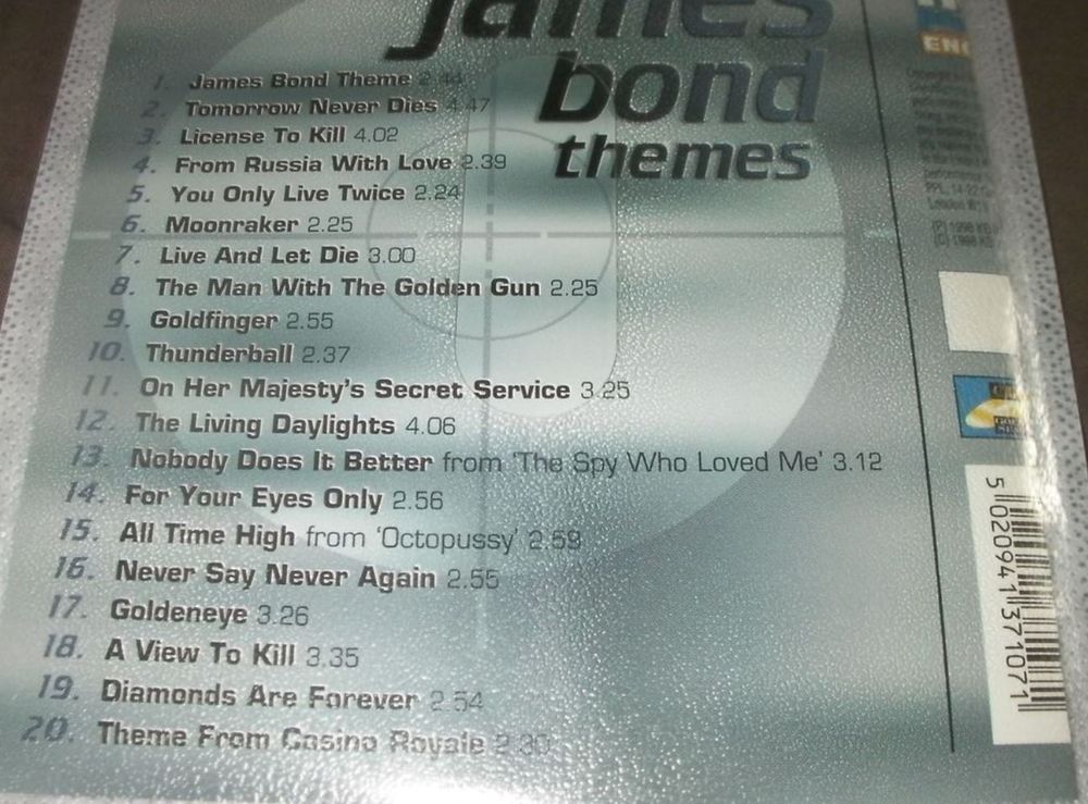 6€ CD musique de James Bond CD et vinyles