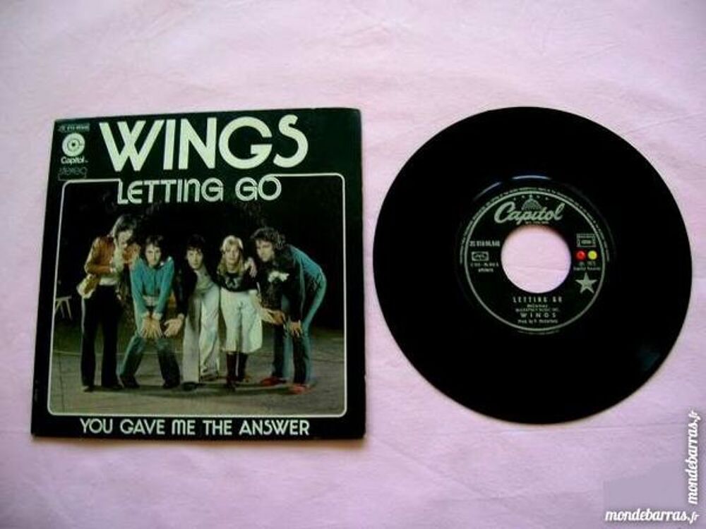 45 TOURS WINGS Letting go CD et vinyles
