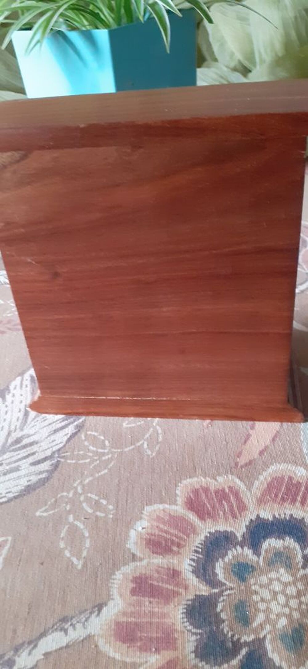 Bo&icirc;te &agrave; bijoux en bois :16x16x6,5 cm , 3 tiroirs Décoration