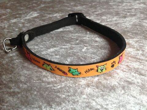 COLLIER MARTIN SELLIER ORANGE PETIT CHAT CHIEN Envoi Possibl 29910 Trgunc