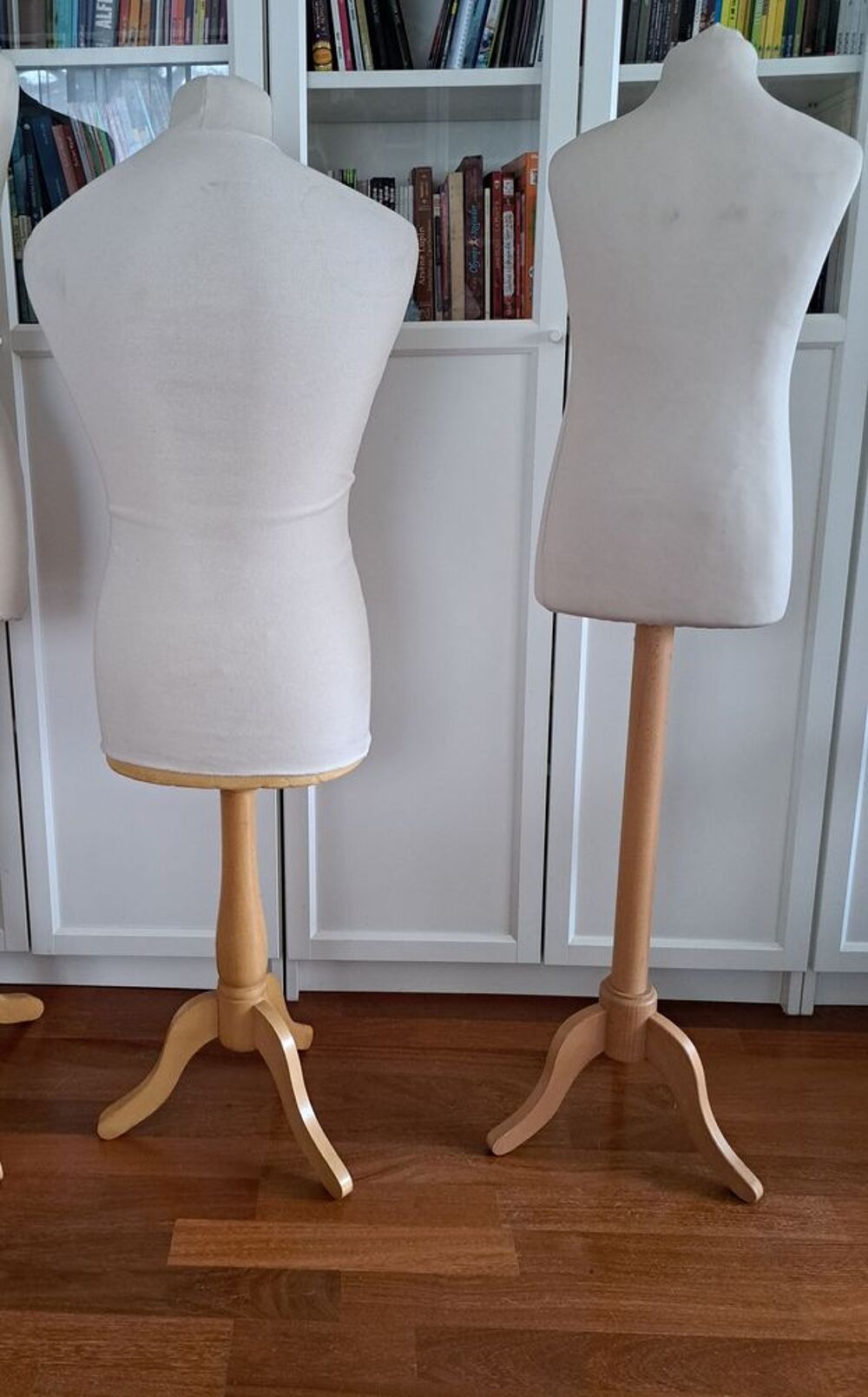 Lot de 2 bustes sur pied pour couturi&egrave;re, homme et enfant/Ad Décoration