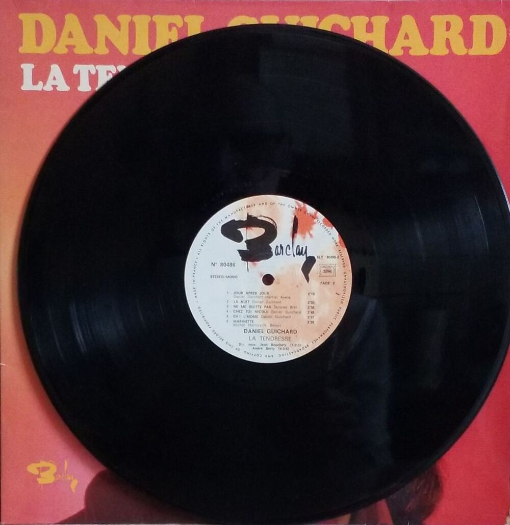 Daniel Guichard La Tendresse CD et vinyles