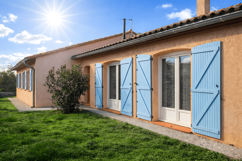   Maison de plain-pied T4/T5 - Terrain 1 290 m� - Grenade Maison - 4 pi�ce(s) - 112 m�