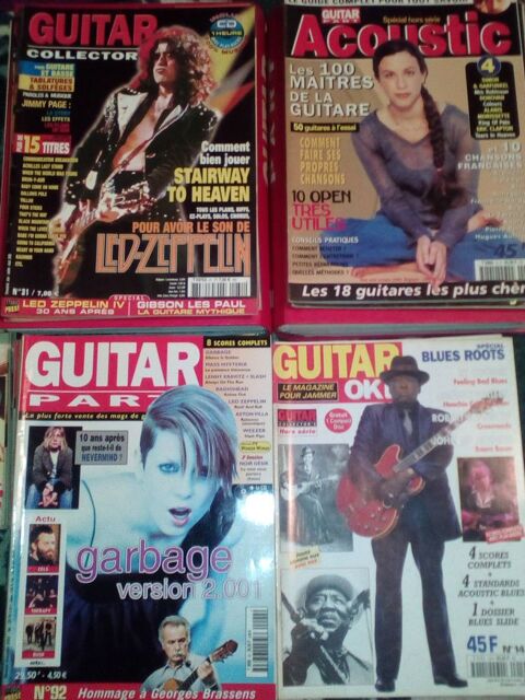Gros lot de magazines Guitar Part, Guitar collector 100 Marcellaz-Albanais (74)
