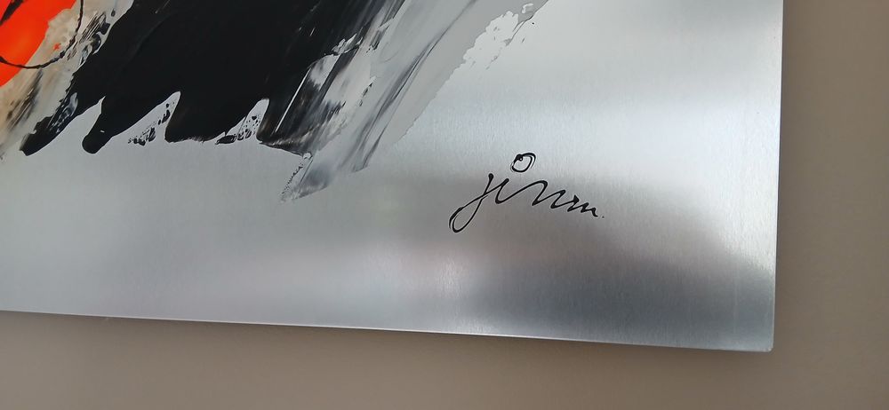 Triptyque Abstrait Moderne sur aluminium Décoration