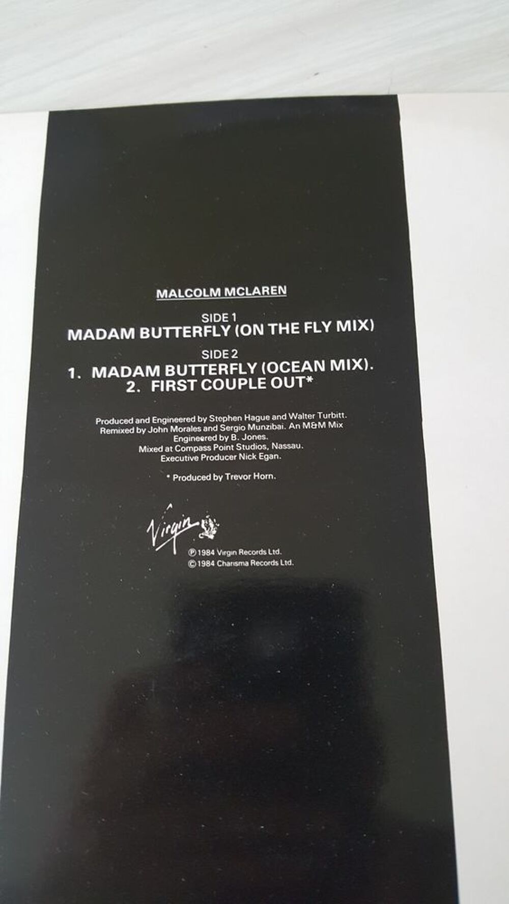 MAXI 45 Tours MALCOLM MCLAREN Madam Butterfly CD et vinyles