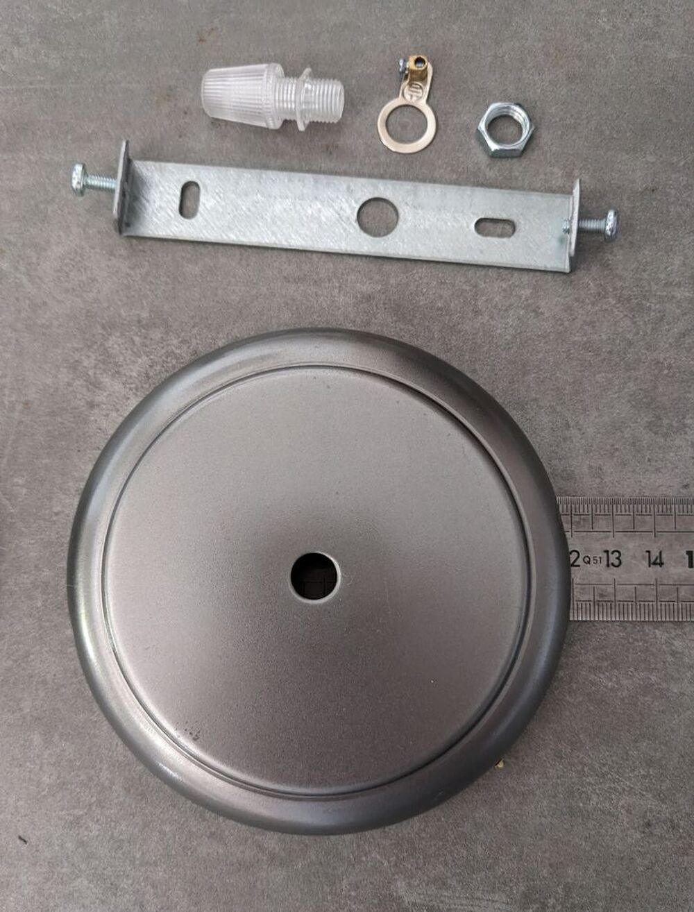 1 un Pavillon de lustre 12 cm acier plafonnier de suspension Bricolage