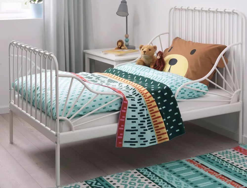 lit enfant extensible avec sommier &agrave; latte Meubles