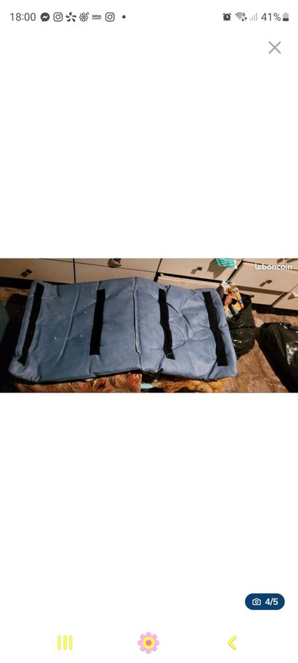 LOT DE 2 FAUTEUILS BLEU VINTAGE Meubles