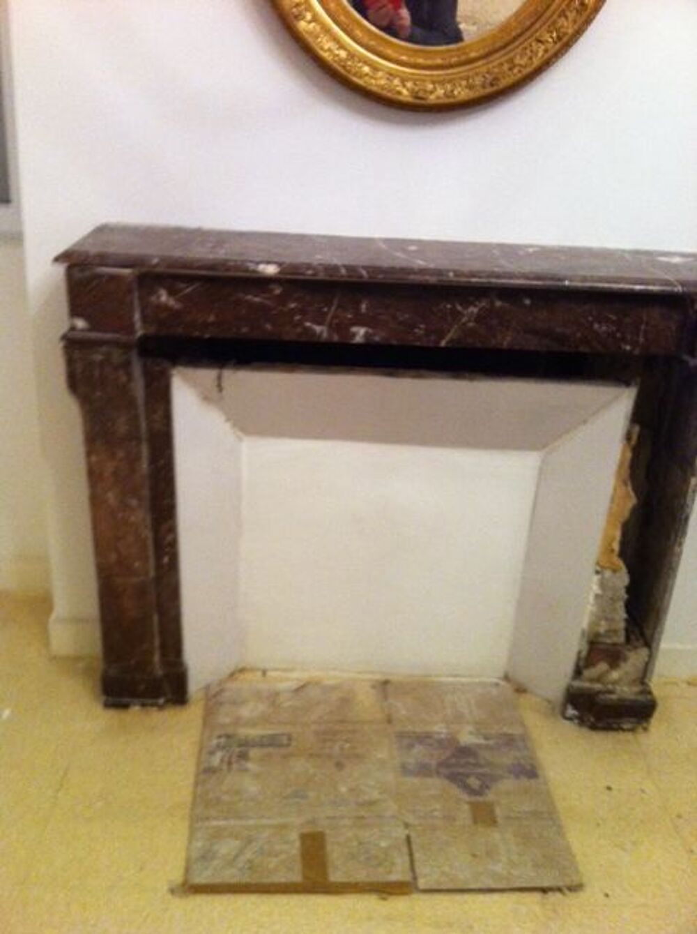 plaques de marbre de petite chemin&eacute;e Bricolage