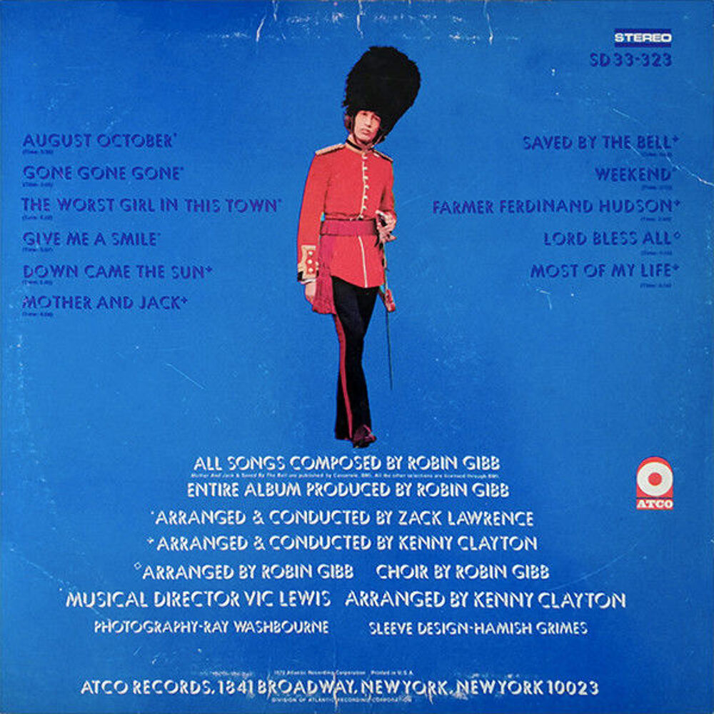 Robin Gibb ? Robin's Reign (1970) ? Polydor ? Tr&eacute;s bon &eacute;tat CD et vinyles