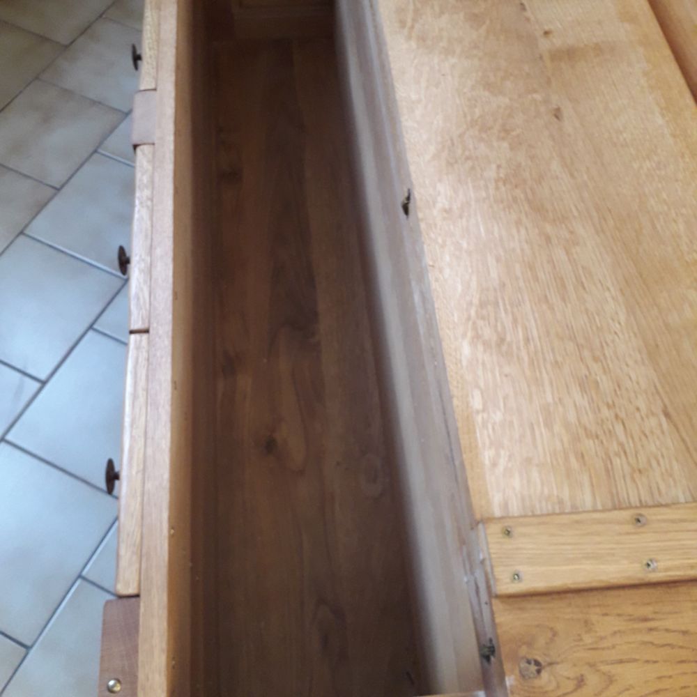 Table basse salon ch&ecirc;ne clair massif Meubles